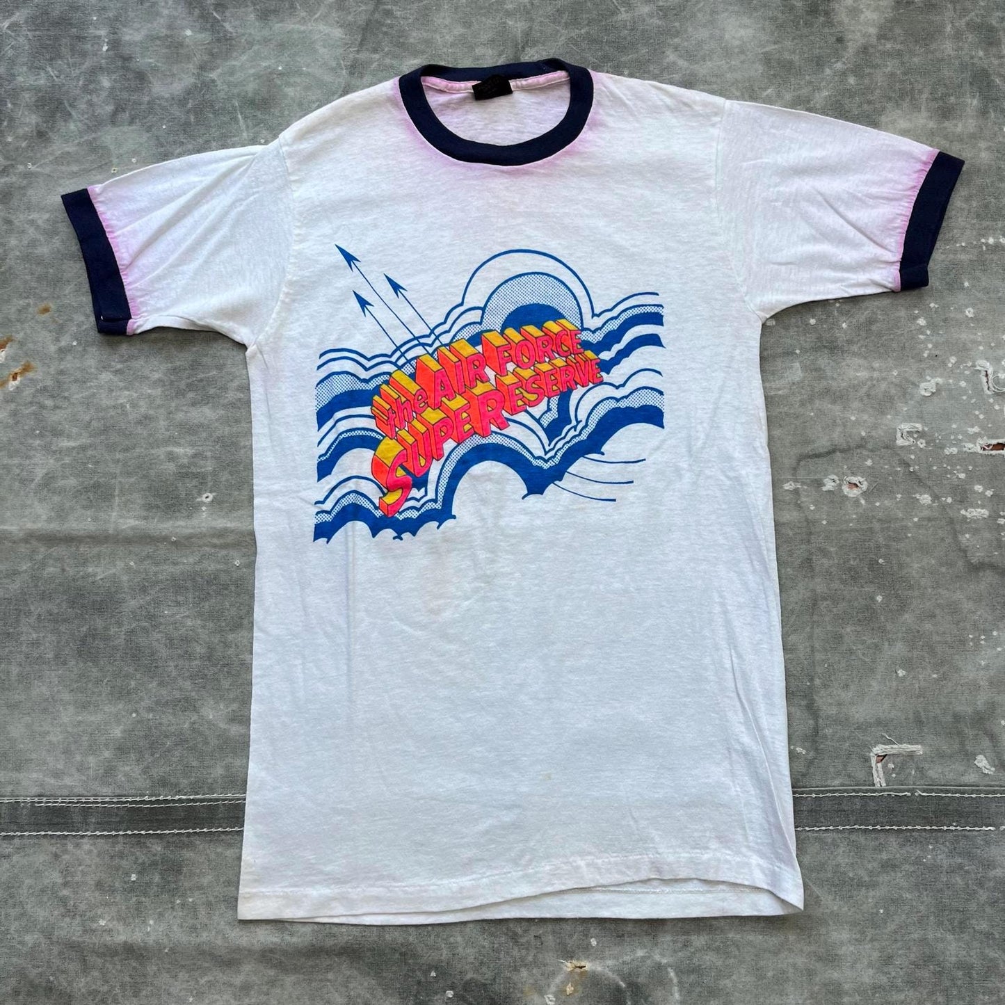 Vintage 70s The Air Force Super Reserve Ringer Shirt Graphic Tee – Warm & Stylish · Top Pick For Any Outfit