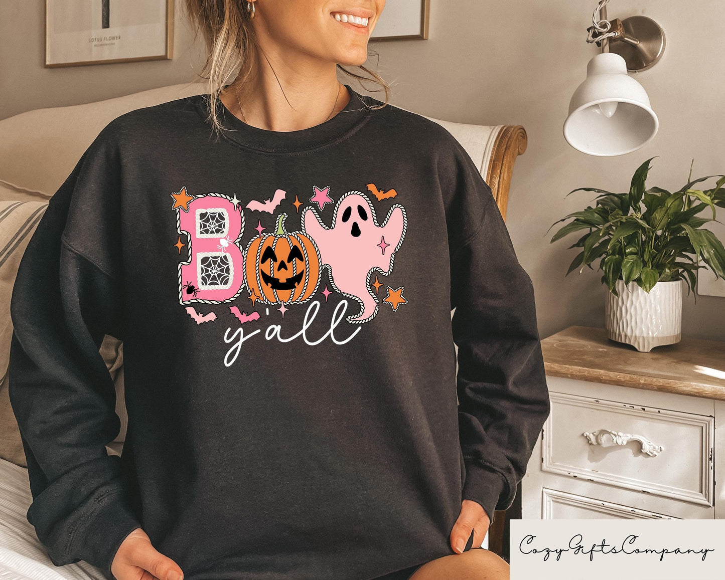 Halloween Sweatshirt Boo Y39all Shirt Halloween Women Sweatshirt Halloween Gift Ghost Sweatshirt Matching Halloween Spooky Season Gift Sweatshirt – Premium Graphic · Perfect For Daily Wear