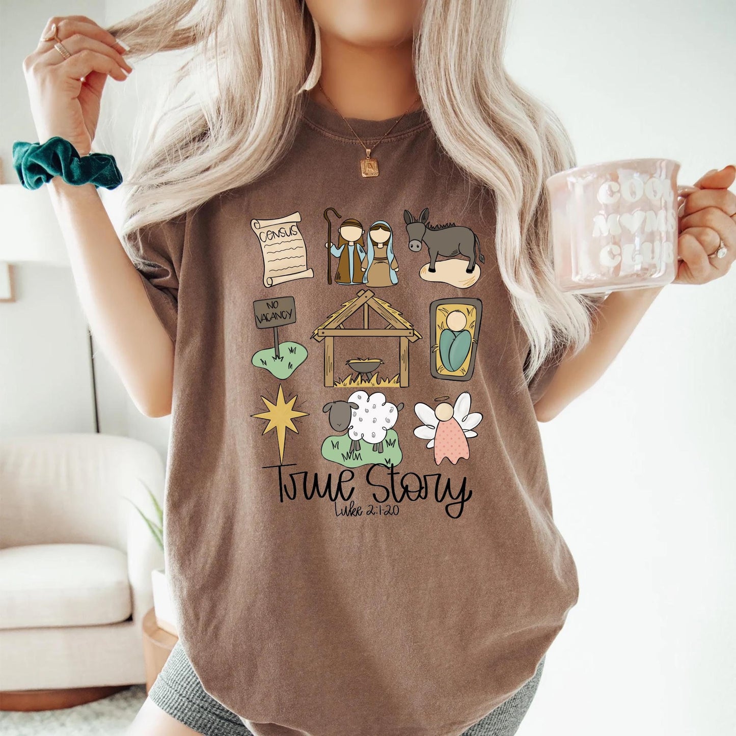 True Story Faith Based Christmas Shirt Nativity Story T Shirt Christmas Jesus Shirt Religious Christmas Shirt Christmas Jesus Shirt Graphic Tee – Premium Graphic · Perfect For Daily Wear