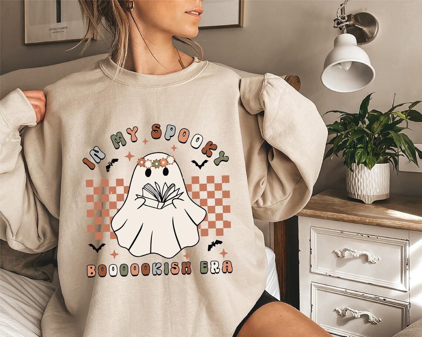 In My Bookish Era Shirt Halloween Reading Shirt Ghost Reading Crewneck Halloween Book Shirt Spooky Season Shirt Ghost Teacher Shirt Book Graphic Tee – Soft Feel · Trending Graphic Apparel