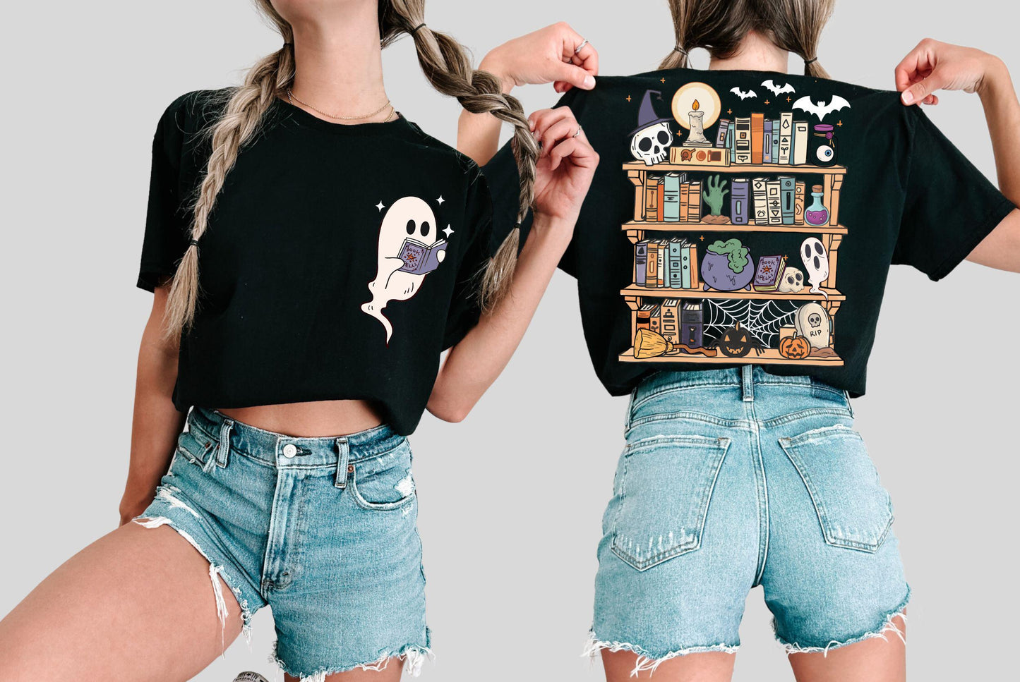 Ghost Book Reader Shirt Reading Tee Book Lover Gift Reading Enthusiast Book Shirt Ghost Reader Tee Literature Lover Boo Sweatshirt Sweatshirt – Cozy Vibes · Top Pick For Any Outfit