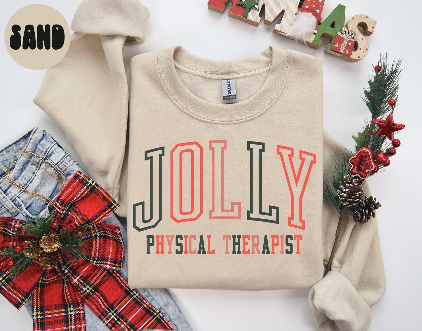 Physical Therapist Christmas Sweatshirt Physical Therapist Sweatshirt Gifts for Her Holiday Crewneck Cozy Sweater Shirt Unique Sweatshirt – Feel-Good Design · Perfect For Daily Wear