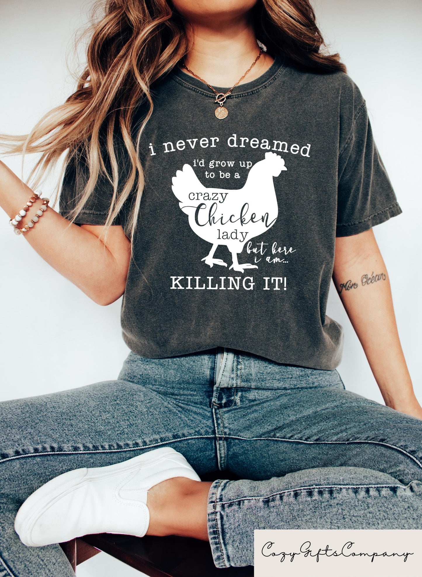 Mom Chicken Shirt Crazy Chicken Lady Shirt Chicken Lover Sweatshirt Farmer Girl Sweatshirt Funny Chicken Shirt Hens Mom Shirt Mom Gift Sweatshirt – Soft Feel · Great Gift For Fans