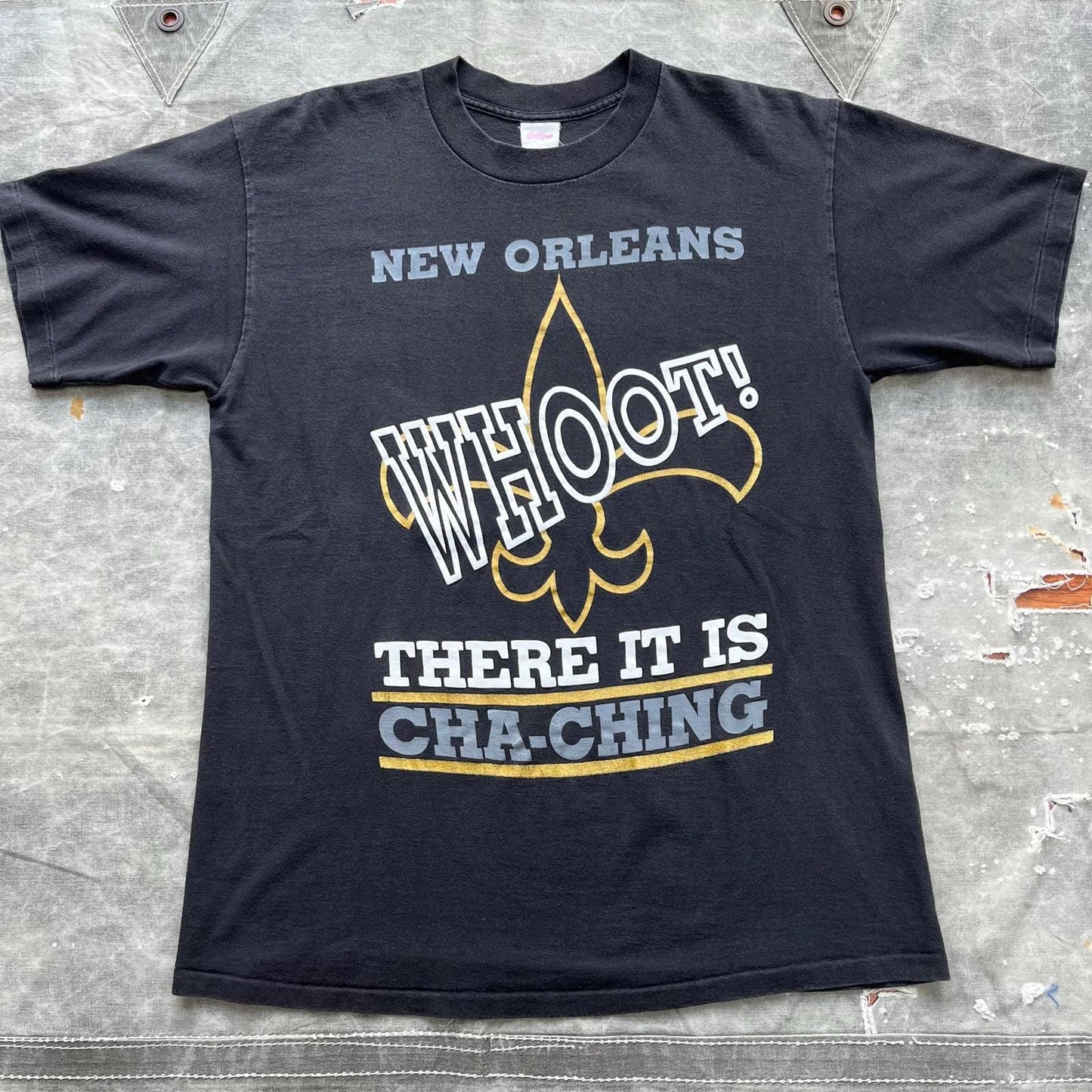 Vintage New Orleans Saints Whoot Cha Ching Money NFL Shirt Graphic Tee – Warm & Stylish · Top Pick For Any Outfit