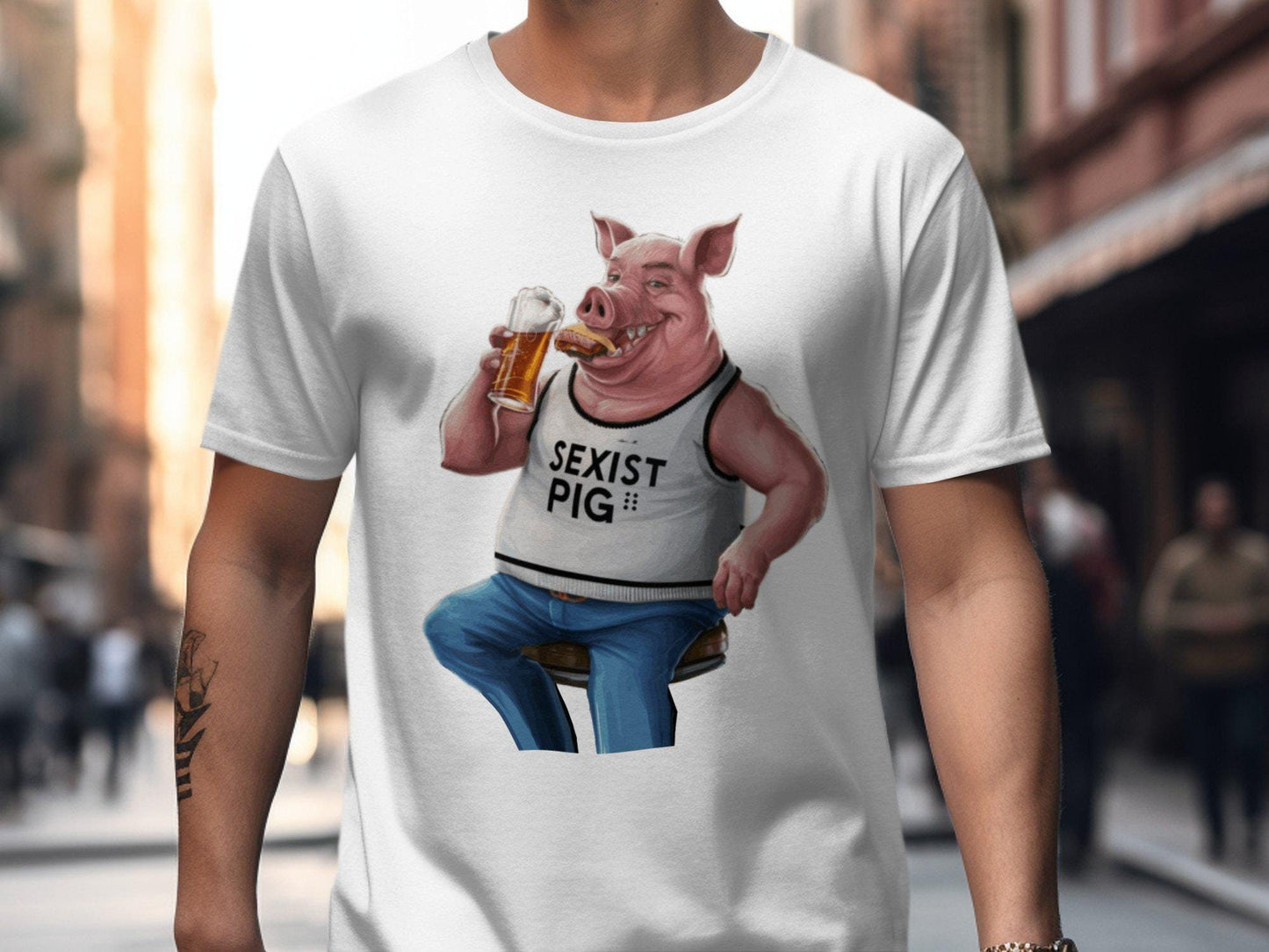 Sexist Pig T Shirt Graphic Tee – Premium Graphic · Must-Have Style
