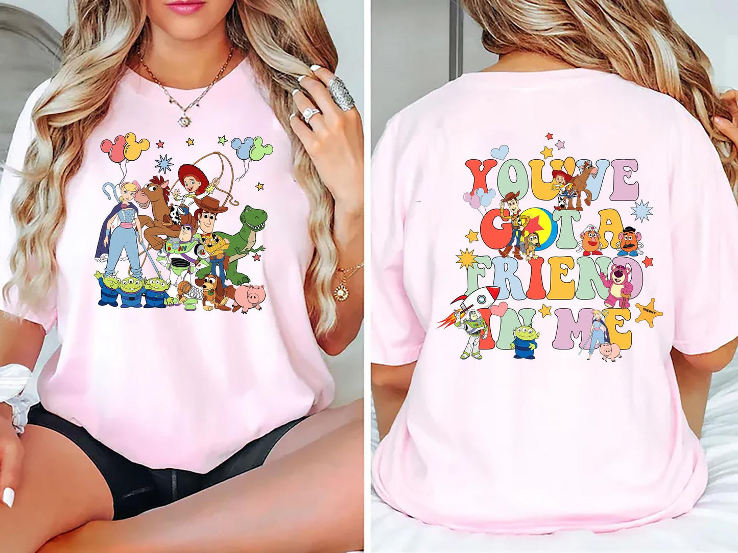 Disney Toy Story You39ve Got a Friend in Me Shirt Character T Shirt Featuring Woody Buzz Jessie Matching Disney Family Tees for Toy Story Fan Graphic Tee – Soft Feel · Top Pick For Any Outfit