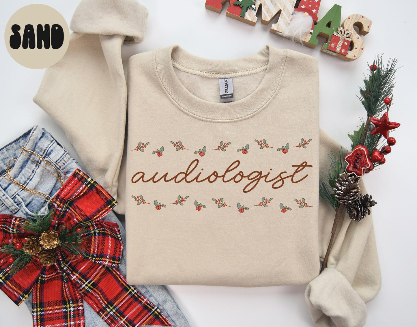 Audiologist Christmas Sweatshirt Audiology Sweatshirt Gifts for Women Jumper Shirt Crewneck Long Sleeve Cozy Sweatshirt – Cozy Vibes · Top Pick For Any Outfit