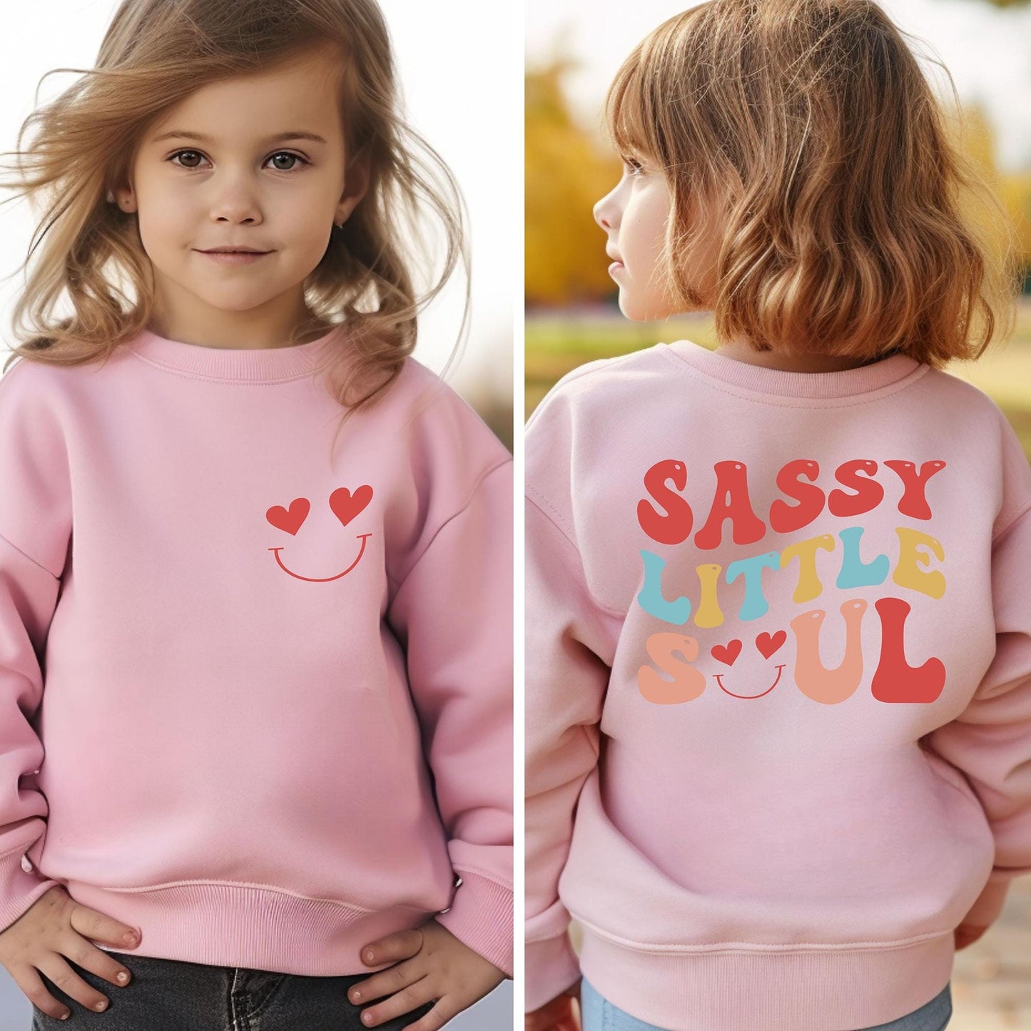 Sassy Little Soul Retro T Shirt Cute Groovy Kids Graphic Tee Fun Smiley Face Shirt with Flower Power Design Perfect Gift for Kids and Babies Graphic Tee – Cozy Vibes · Great Gift For Fans