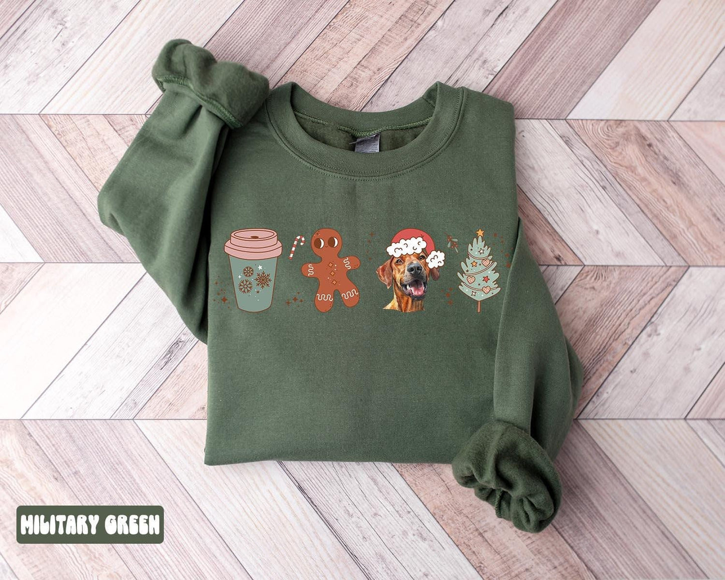 Rhodesian Ridgeback Dog Mom Christmas Sweatshirt Rhodesian Ridgeback Sweatshirt Gifts for Women Jumper Shirt Crewneck Long Sleeve Cozy Sweatshirt – Warm & Stylish · Perfect For Daily Wear