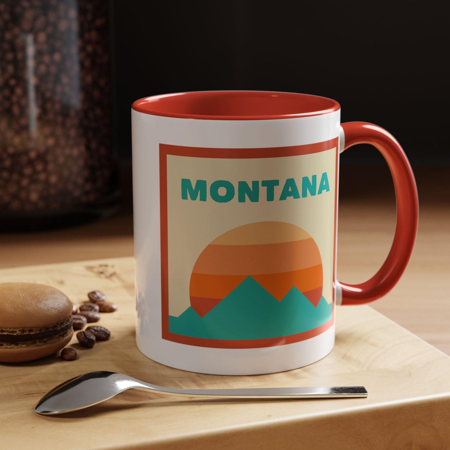 Montana Retro Ombre Sun Mountain Coffee Mug 11 oz Montana Nature Lover Gift Mountain Enthusiast Mug Personalization Available Graphic Tee – Warm & Stylish · Must-Have Style