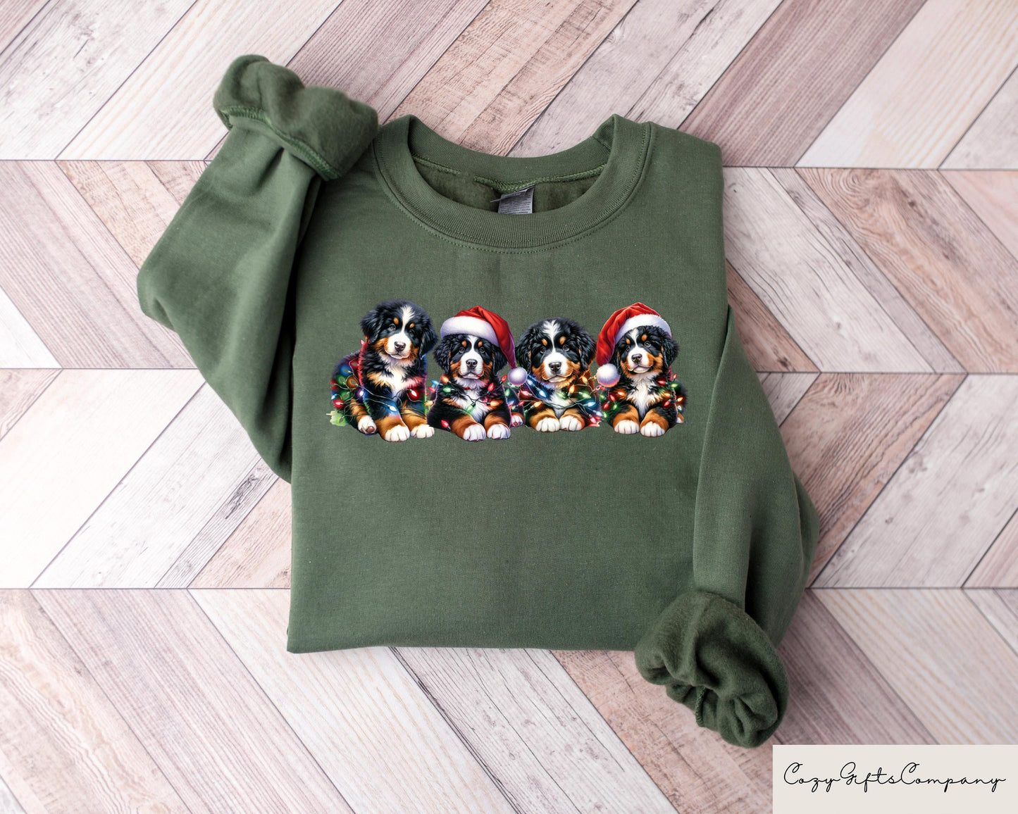 Christmas Bernedoodle Sweatshirt Bernedoodle Christmas Sweater Xmas Shirt For Dog Owner Coffee Latte Dog Mom Shirt Funny Christmas Gift Sweatshirt – Cozy Vibes · Must-Have Style