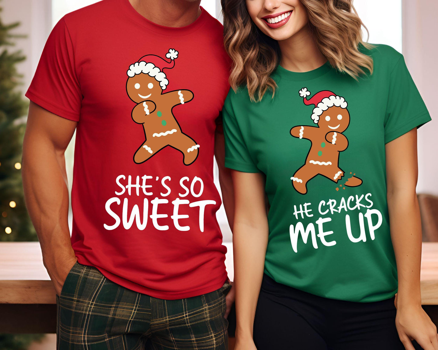 Christmas Gingerbread Sweatshirts Christmas Couple Shirts Christmas Love Shirt Holiday Matching Shirt Matching Christmas Party Shirt Sweatshirt – Cozy Vibes · Perfect For Daily Wear