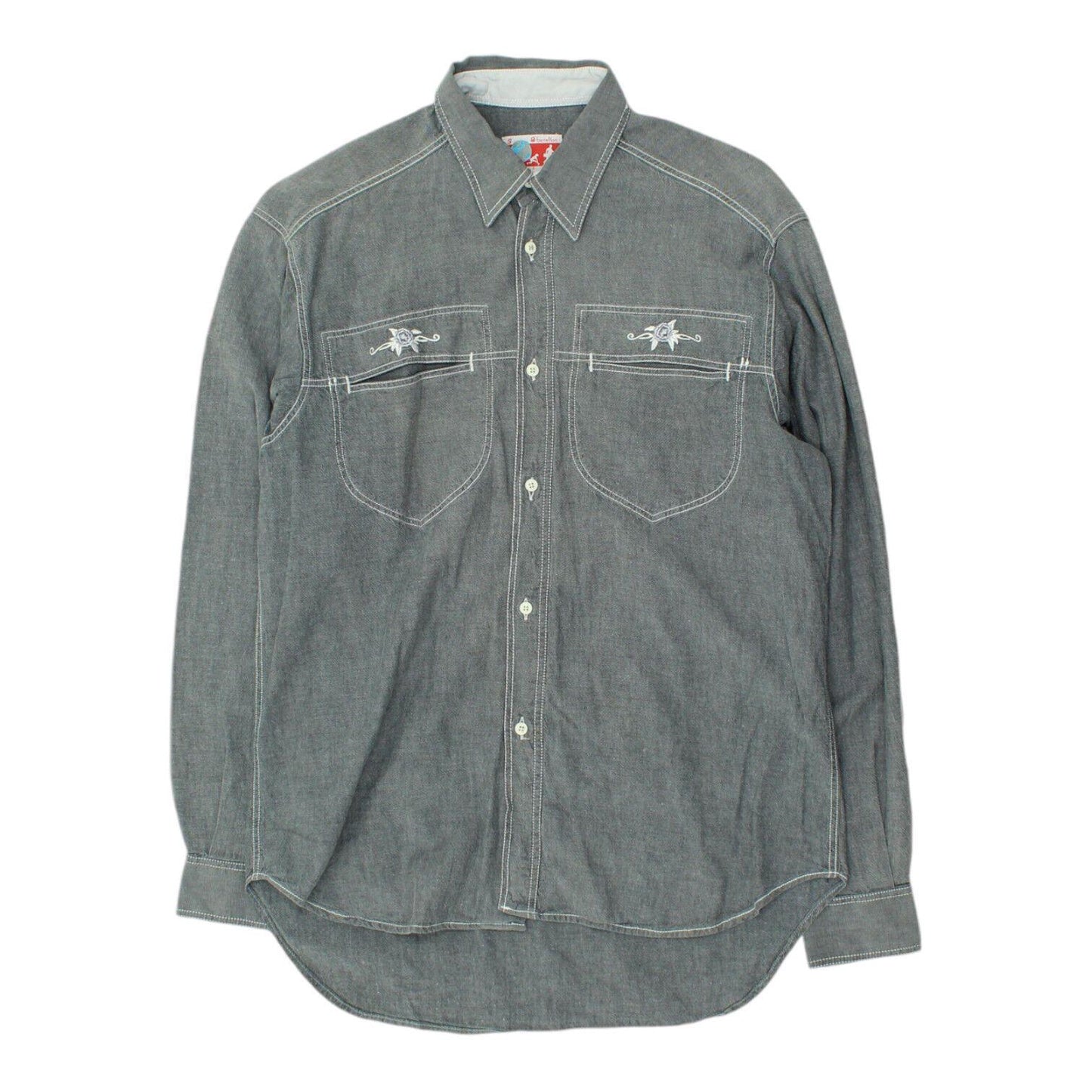Benetton Mens Grey Casual Shirt Vintage High End Luxury Designer VTG Graphic Tee – Warm & Stylish · Must-Have Style
