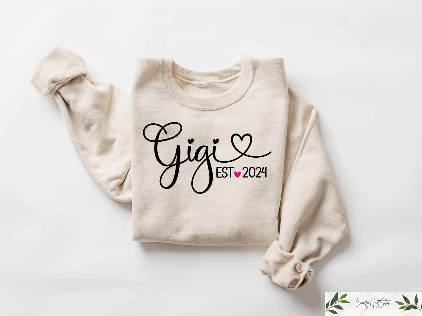 Personalized Gigi Est Sweatshirt Mothers Birthday Gift Grandma Sweatshirt Gift For Grandmother Nana Sweatshirt Grammy Mimi Nonny Shirt Sweatshirt – Easygoing Wear · High-Quality Print