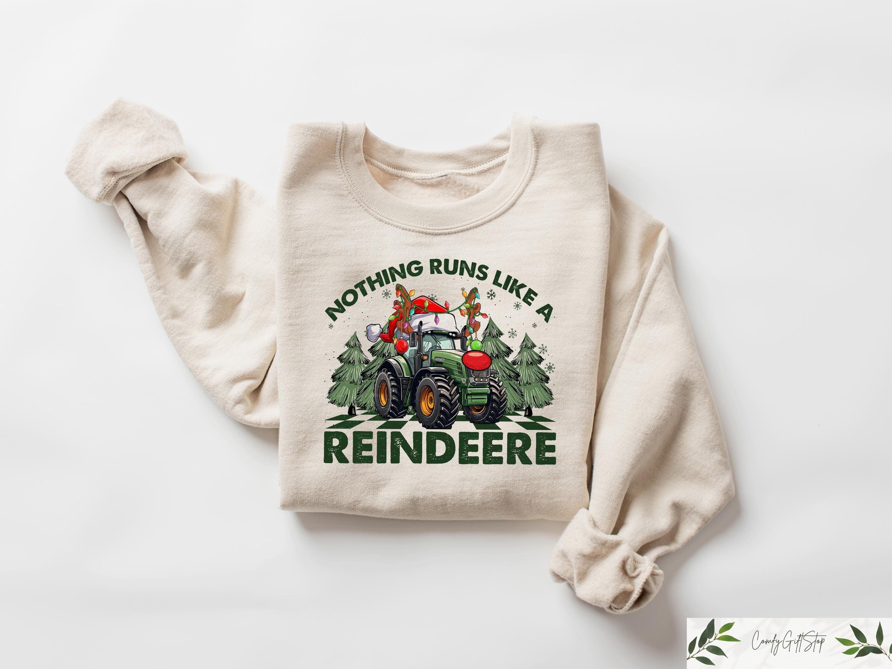 Christmas Sweatshirt Nothing Runs Like A Reindeere Shirt Retro Christmas Sweater Christmas Matching Shirts Funny Christmas Gifts Sweatshirt – Easygoing Wear · Must-Have Style