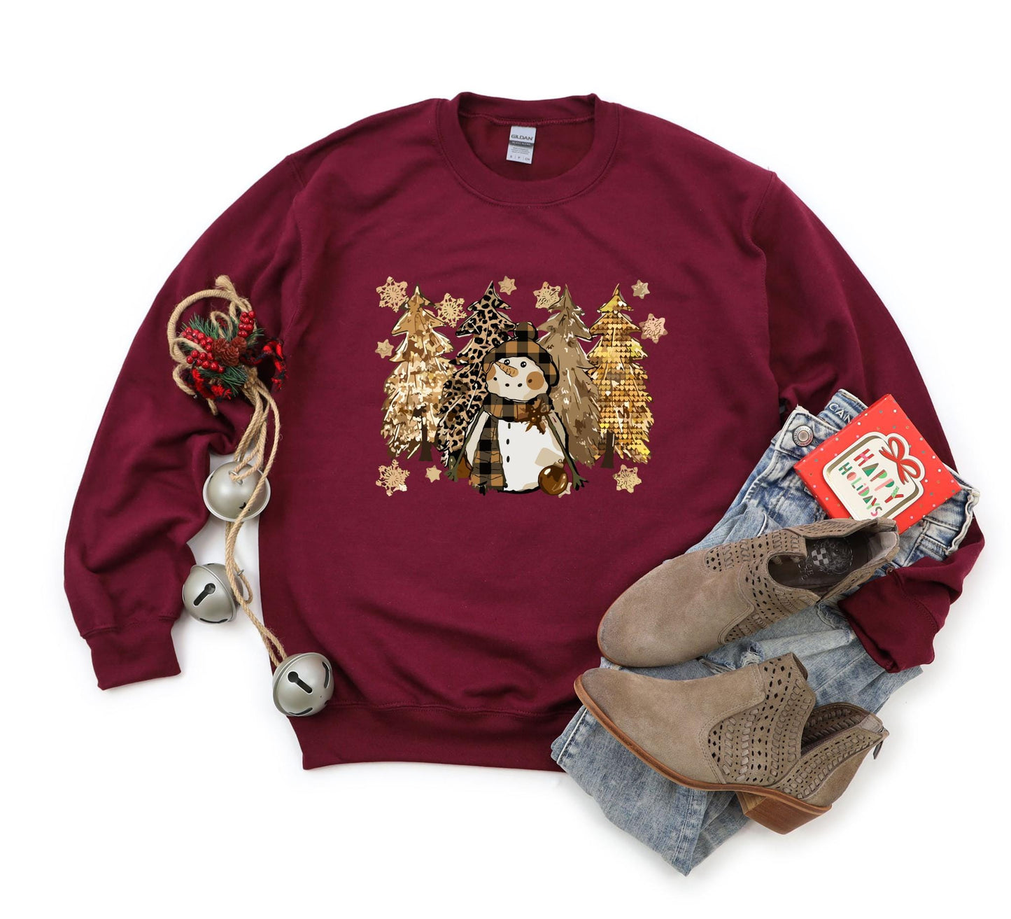 Christmas Sweatshirt Christmas Sweater Christmas Crewneck Christmas Tree Cute Christmas Sweater Christmas T shirt Trendy women Shirt Sweatshirt – Soft Feel · Perfect For Daily Wear