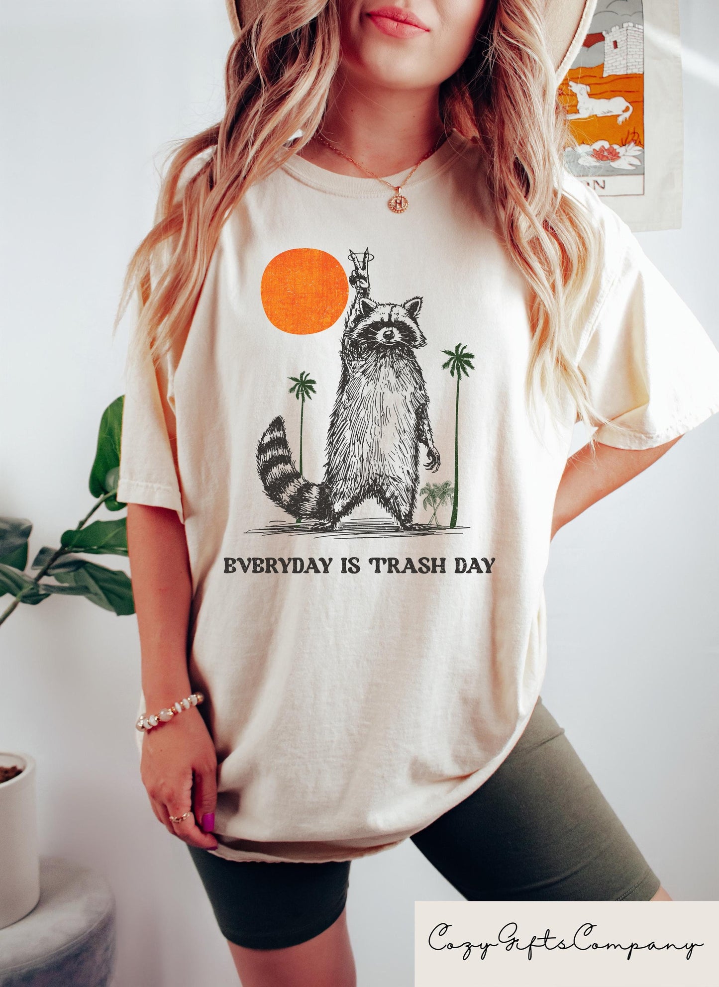 Everyday Is Trash Day Raccoon Meme Shirt Retro Sunset Cool Raccoon Tshirt Aesthetic Womens Sweatshirt Funny Gift For Her Preppy Clothes Sweatshirt – Aesthetic Look · Must-Have Style