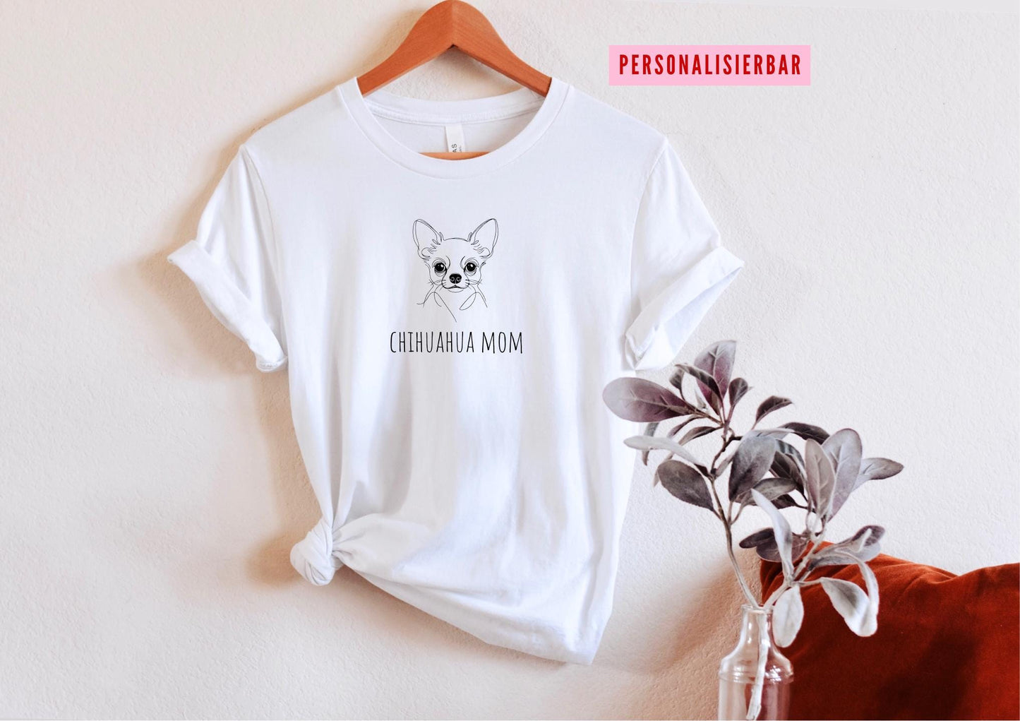 Personalisierbares Chihuahua T Shirt Hundebesitzer Geschenk Custom Hunde Shirt Chihuahua Lover Shirt Chihuahua Geschenk Graphic Tee – Fan Favorite · High-Quality Print