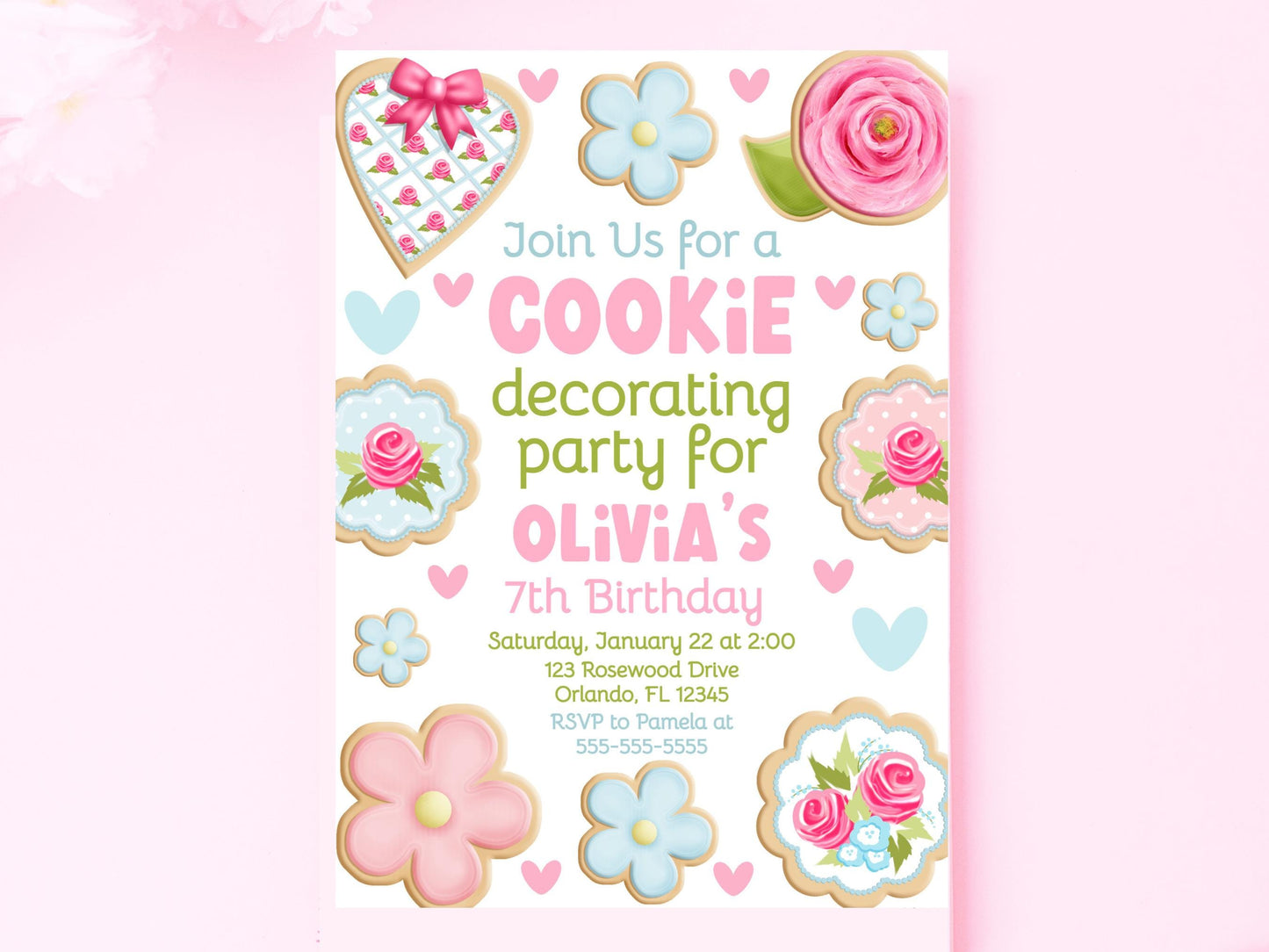 Cookie Decorating Invitation Kids Cooking Party Editable Invitation Decorating Party Baking Birthday Party Invite Printable Invitation Graphic Tee – Cozy Vibes · Great Gift For Fans