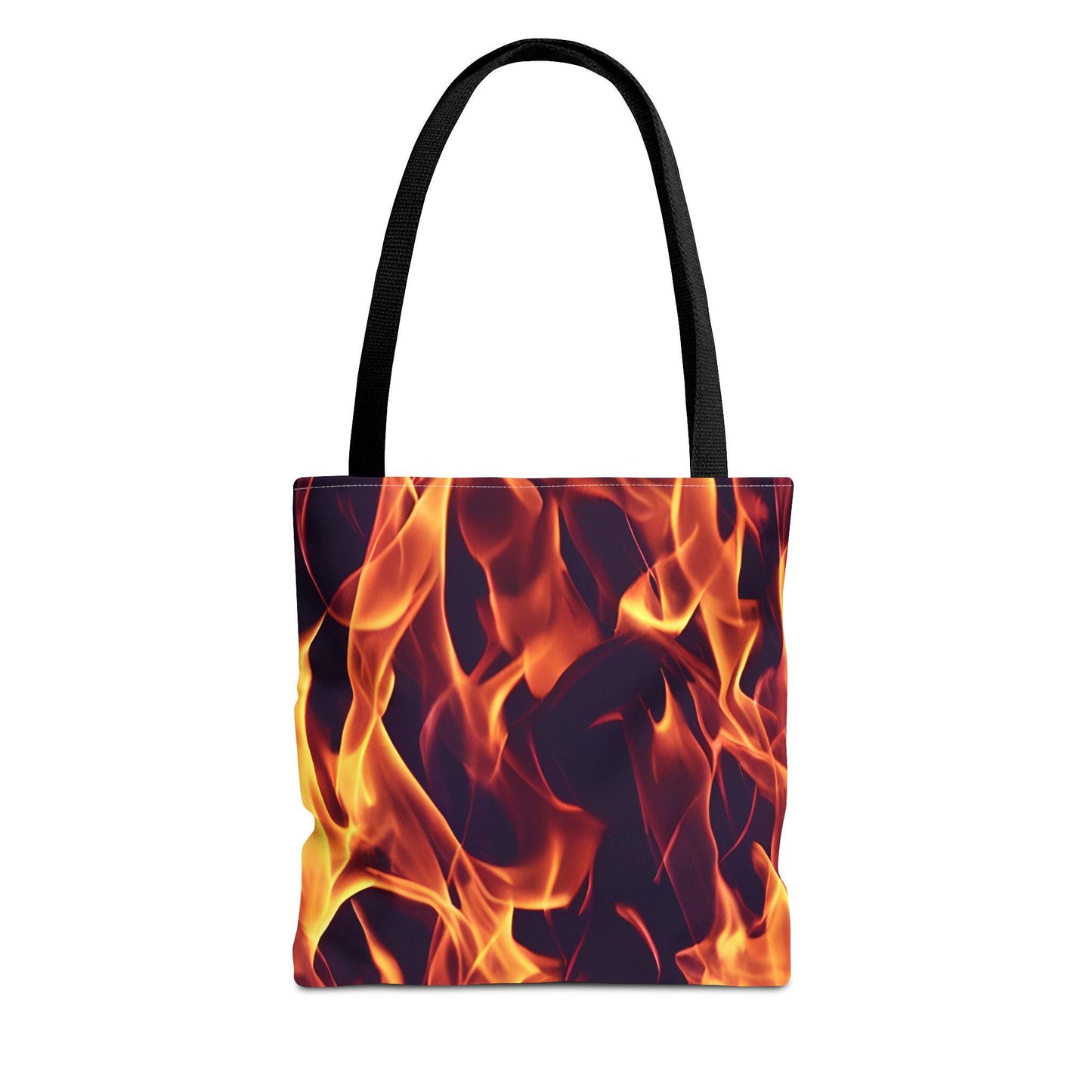 Fierce Fashion All Over Flames Tote Bag Carry the Heat available in 3 sizes Tote Bag – Soft Feel · Perfect For Daily Wear