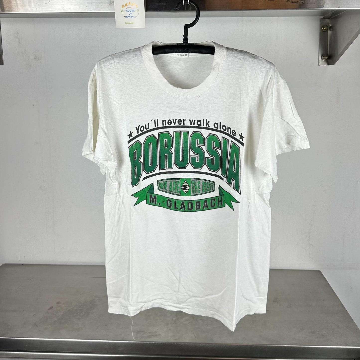 Vintage 90s Borussia Gladbach German Soccer team We are the Best single stitch T shirt Soccer Tees Vintage Soccer Vintage Sports Graphic Tee – Soft Feel · High-Quality Print