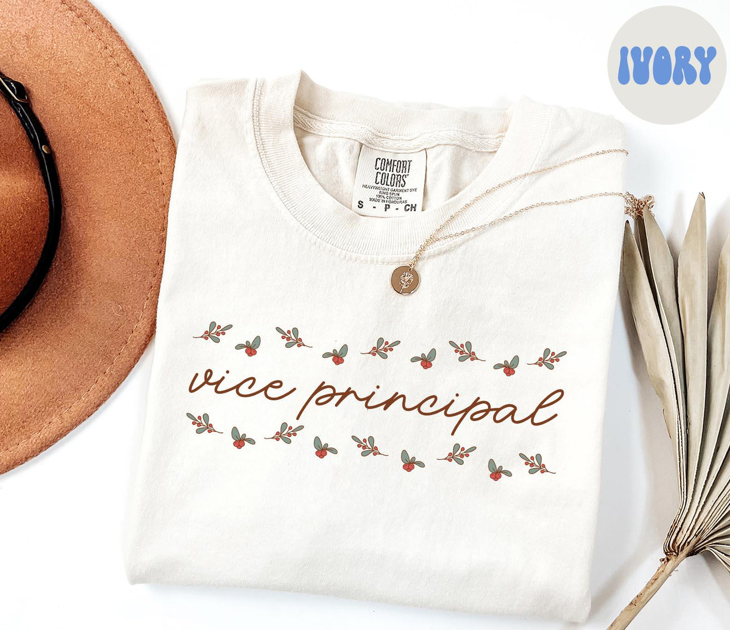 Vice Principal Christmas Shirt Vice Principal Shirt Gifts Holly Shirt Comfort Colors Tshirt Crewneck Tee Women Graphic Tee – Easygoing Wear · Great Gift For Fans