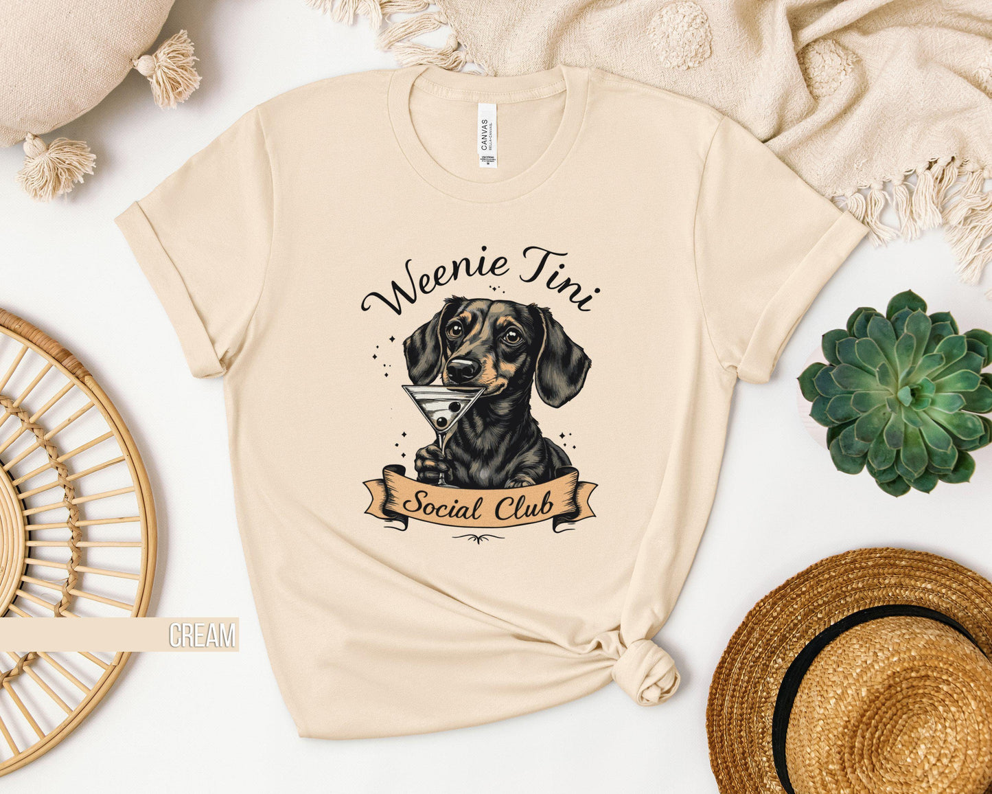 Dachshund Drinking Martini T Shirt Funny Dachshund Graphic Tee Social Club Design Cute Dog Lover Shirt Trendy Doxie Gift Weenie Tini Graphic Tee – Everyday Comfort · Top Pick For Any Outfit