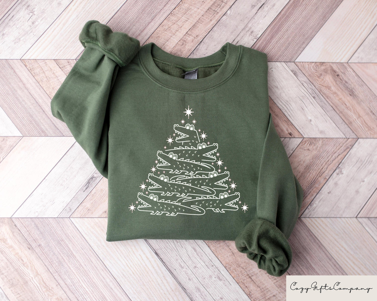 Christmas Alligator Sweatshirt Christmas Tree Sweater Funny Xmas Alligator Tshirt Christmas Gift Florida Christmas Shirt Christmas Tee Sweatshirt – Warm & Stylish · Top Pick For Any Outfit