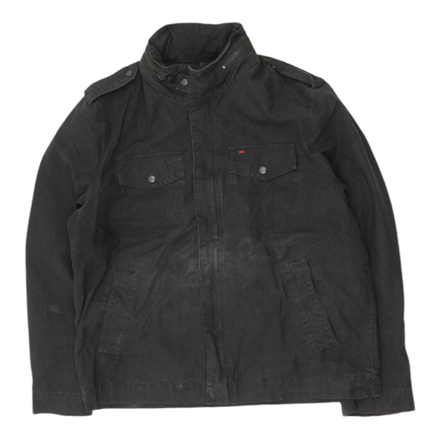 Levis Mens Black Cotton Utility Jacket Vintage Retro US Designer VTG Graphic Tee – Aesthetic Look · Trending Graphic Apparel