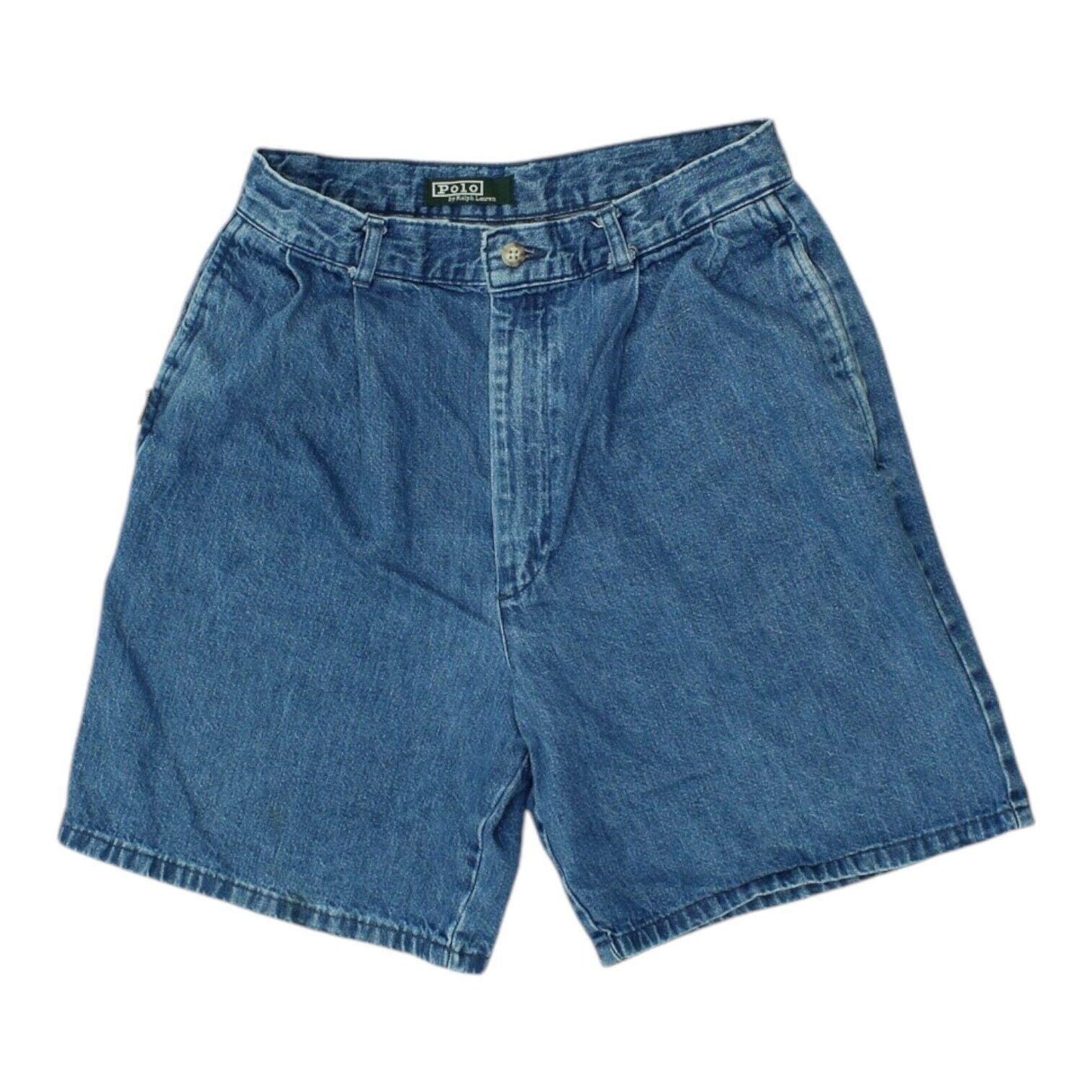 Polo Ralph Lauren Womens Blue High Waisted Denim Shorts Vintage Designer VTG Graphic Tee – Easygoing Wear · Top Pick For Any Outfit