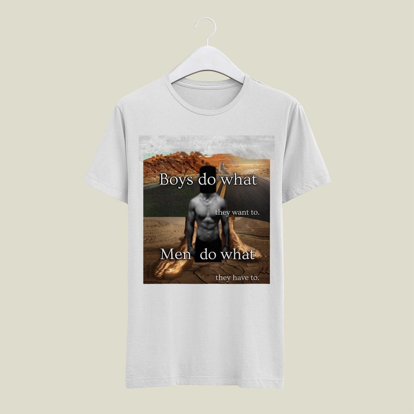Boys Versus Men Short Sleeve Unisex T Shirt Graphic Tee – Everyday Comfort · Must-Have Style