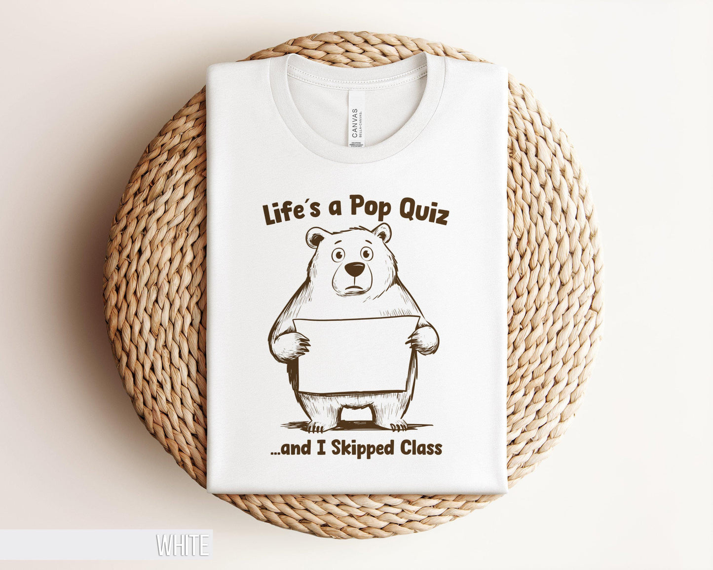 Funny Bear TShirt Cute Bear Art Graphic Tee Humorous Animal Print Shirt Unique Gift for Friends Animal Lover Shirt Silly Bear Shirt Graphic Tee – Everyday Comfort · Must-Have Style