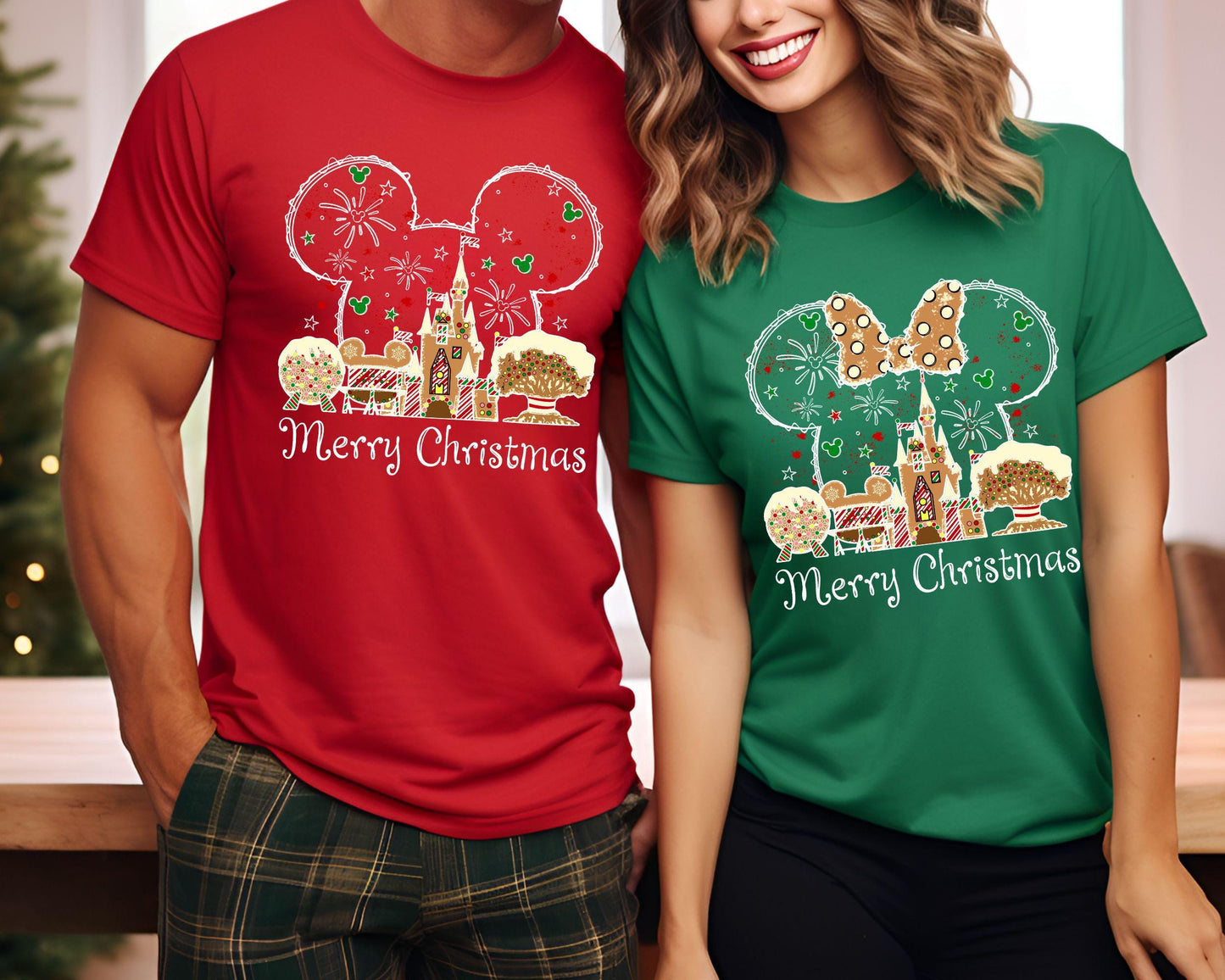 Disney Gingerbread Christmas Shirt Mickey and Minnie Tee Disney Very Merry Christmas Party Disneyland Family 2024 Trip Gifts Xmas Party Graphic Tee – Everyday Comfort · High-Quality Print