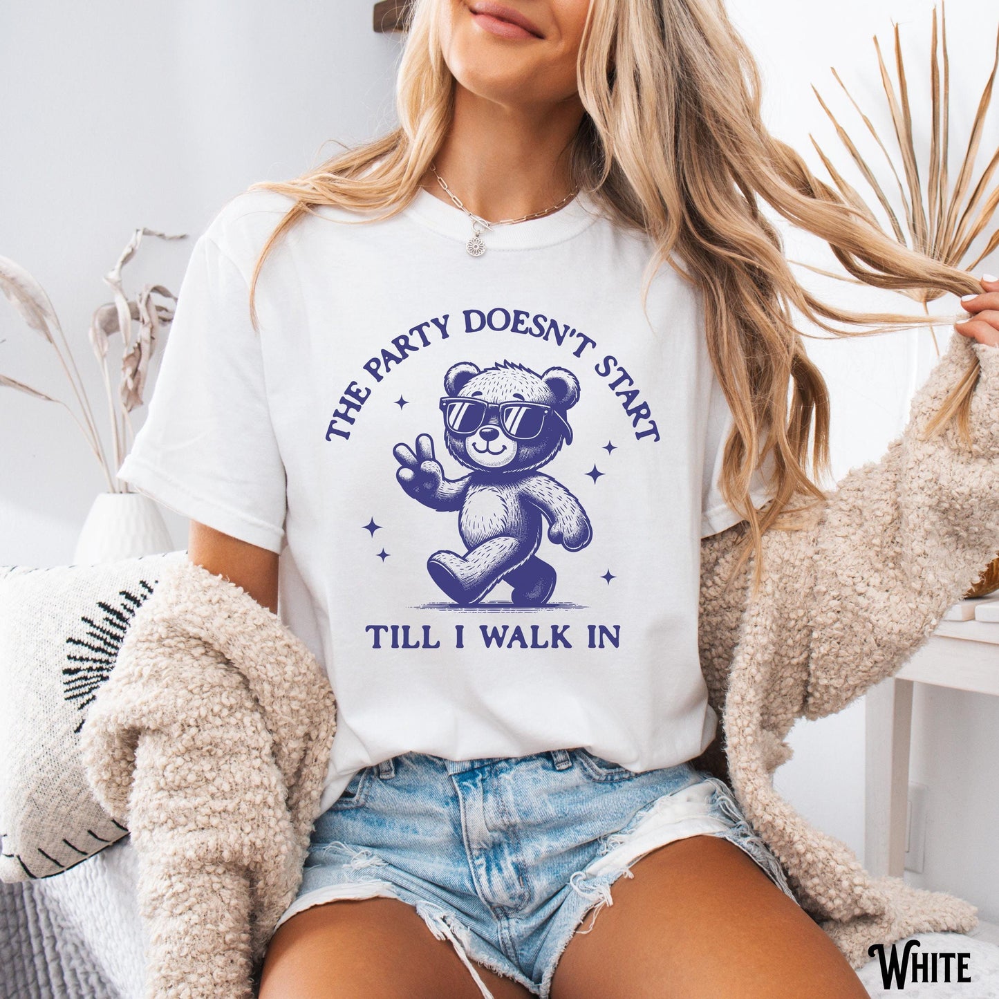 Y2K Meme Party Animal The Party Doesn39t Start Till I Walk In Life Of The Party Retro Vintage Funny Bear Gag Gift Graphic Tee – Premium Graphic · Top Pick For Any Outfit