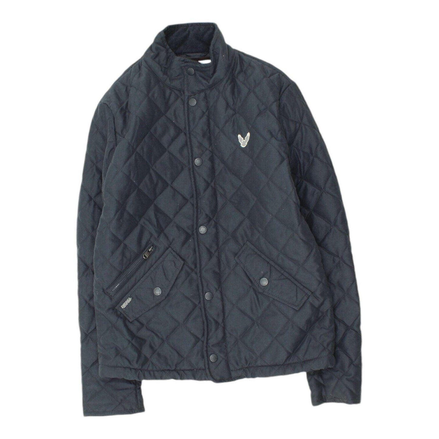 Diesel Mens Navy Blue Quited Jacket Vintage High End Casual Designer VTG Graphic Tee – Cozy Vibes · Trending Graphic Apparel