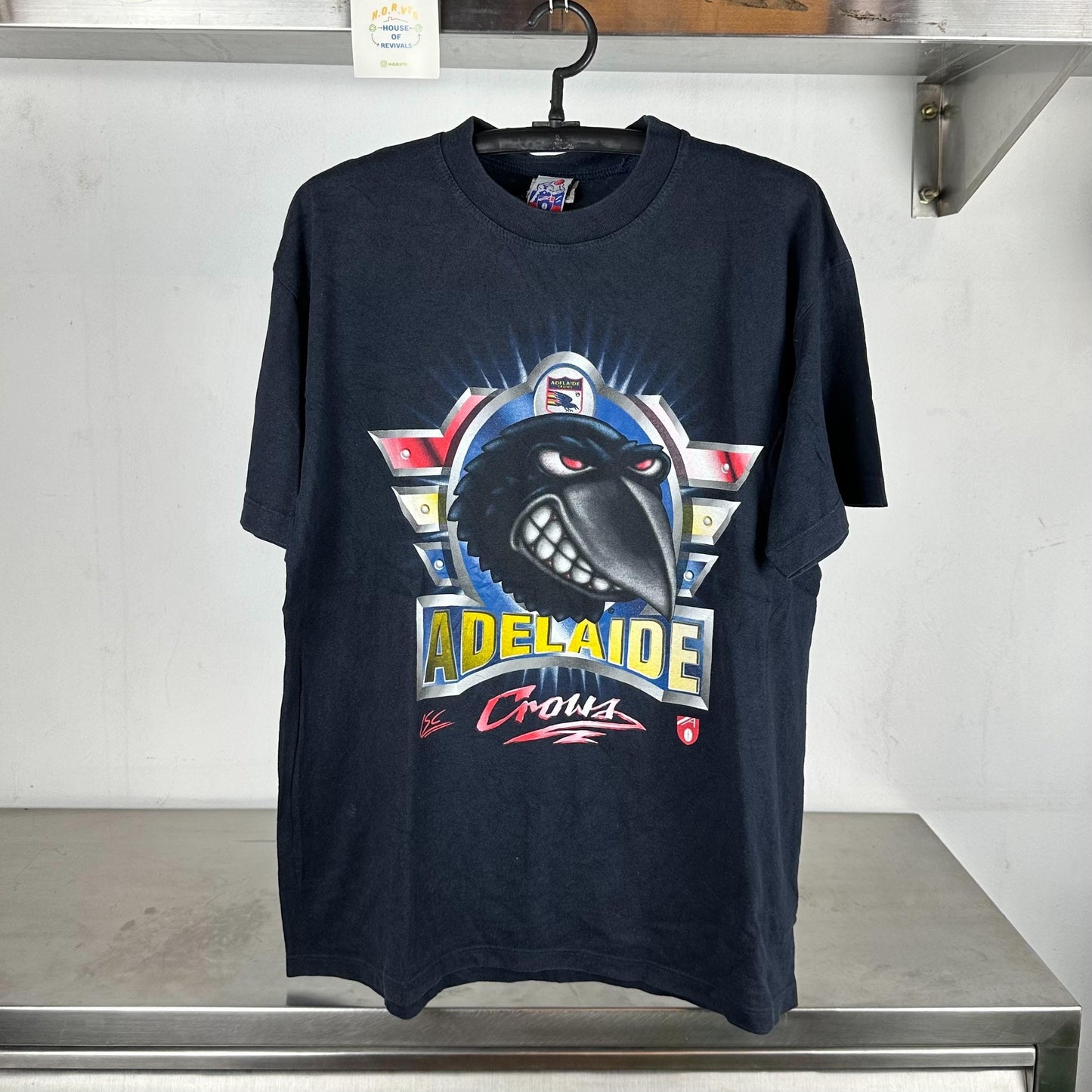 Vintage 90s Adelaide Crows Australia Football AFL XL T shirt Vintage AFL Vintage Sports Australian Football Australia Football League Graphic Tee – Warm & Stylish · Great Gift For Fans