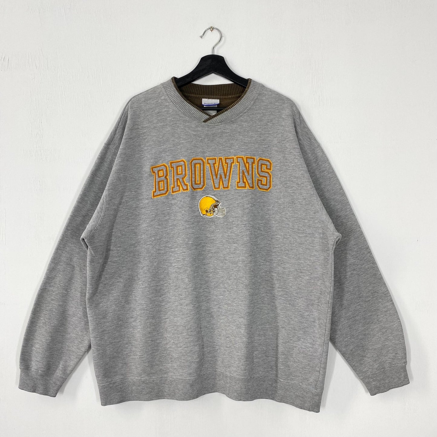 Vintage Cleveland Browns Sweatshirt Cleveland Browns Crewneck Browns Sweater Sportswear NFL Cleveland Browns Embroidered Logo Grey XLarge Sweatshirt – Bold Style · Perfect For Daily Wear