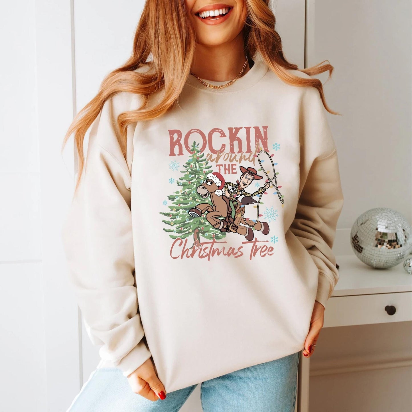 Toy Story Rockin39 Around Christmas Tree Shirt Toy Story Woody Bullseye Christmas Shirt Tree Farm Fresh Shirt Disney Christmas Shirt Graphic Tee – Bold Style · High-Quality Print