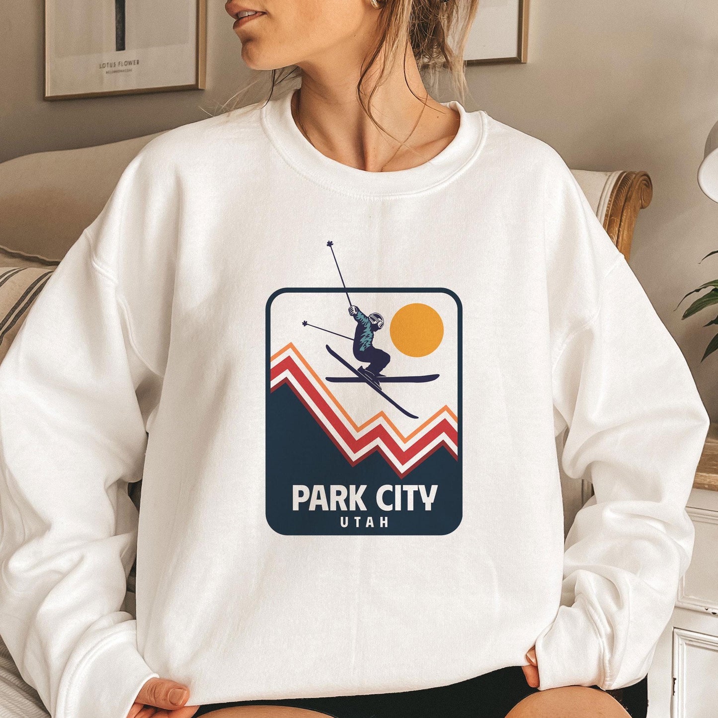 Park City Utah Sweatshirt Unisex Snow Ski Jump Park City Sweatshirt Personalization Available Sweatshirt – Cozy Vibes · Top Pick For Any Outfit