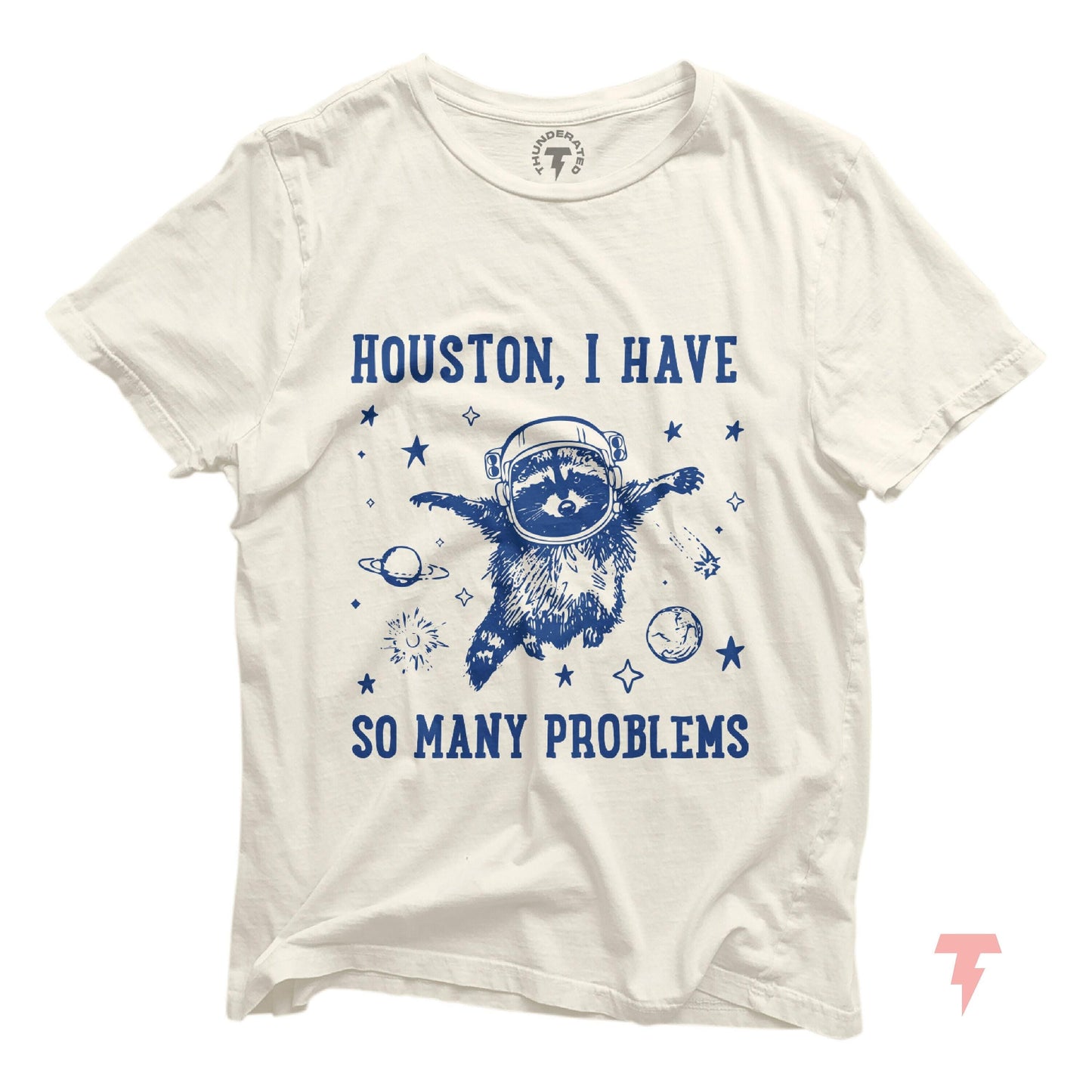 Funny Raccoon Space Shirt Houston I Have So Many Problems Cute Astronaut Raccoon Tee Sci Fi Humor Gift Space Lover Apparel Graphic Tee – Everyday Comfort · High-Quality Print