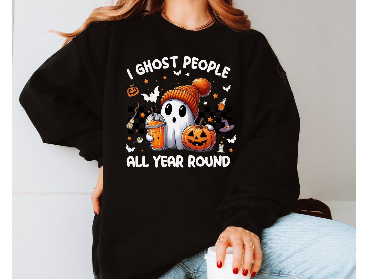 I Ghost People All Year Round Shirt Ghost Shirt Spooky Tee Shirt Halloween Gift Womens Halloween Shirt Cute Fall Shirt Spooky Season Graphic Tee – Bold Style · Trending Graphic Apparel