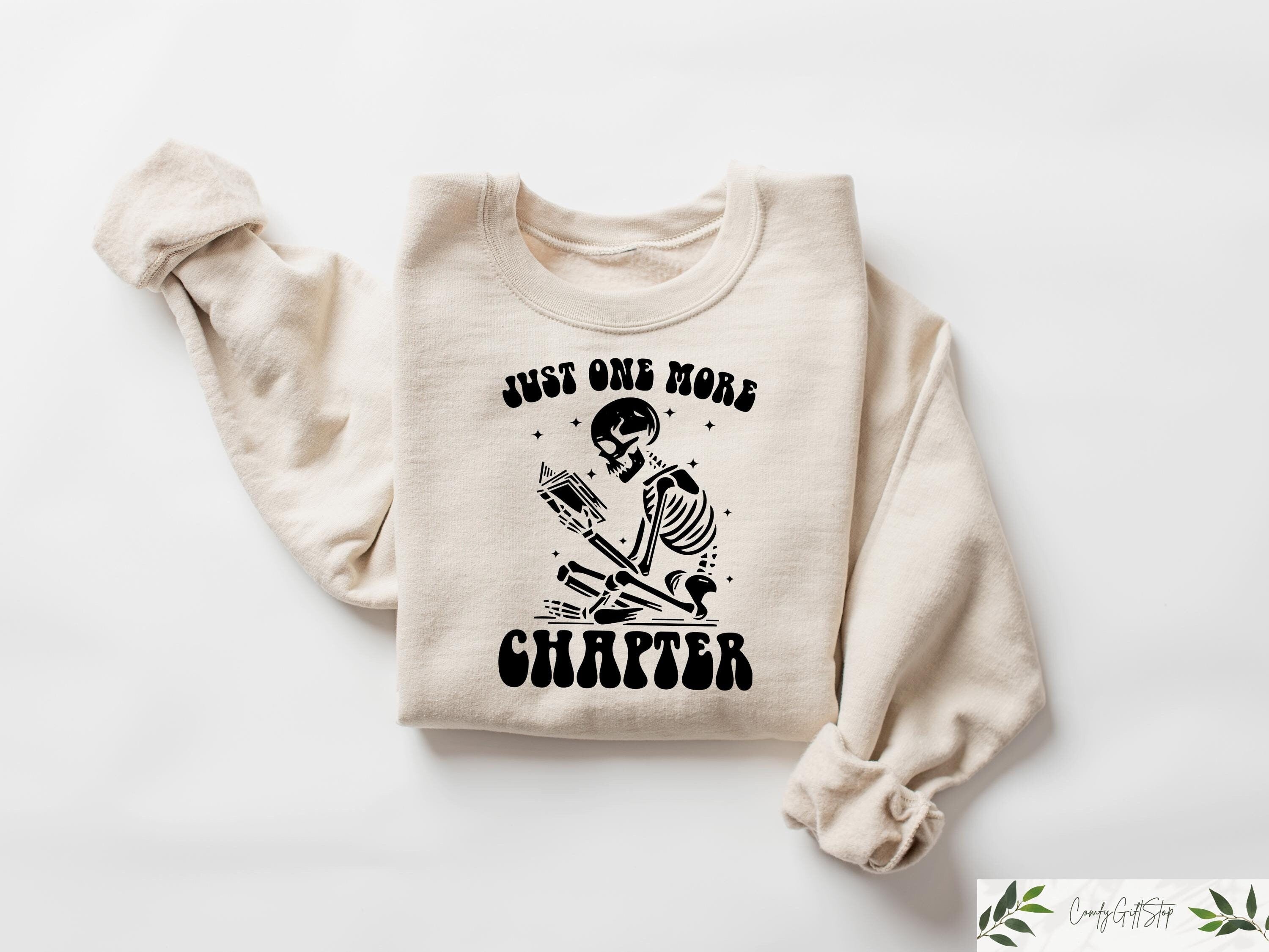 Just One More Chapter Shirt Bookworm T Shirt Book Lover Shirts Bookworm Gifts Reading Teacher Shirt Reading Sweater Book Club Shirts Graphic Tee – Aesthetic Look · Must-Have Style