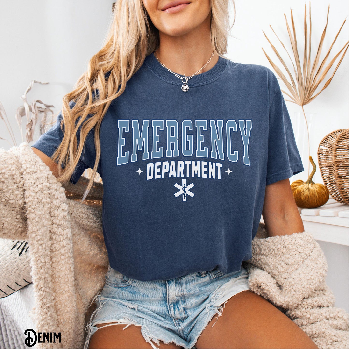 Emergency Department T Shirt Trendy Varsity ER Tee Nurse RN Doctor Crew Team Hospital Emergency Room ED Gift Graphic Tee – Easygoing Wear · Perfect For Daily Wear