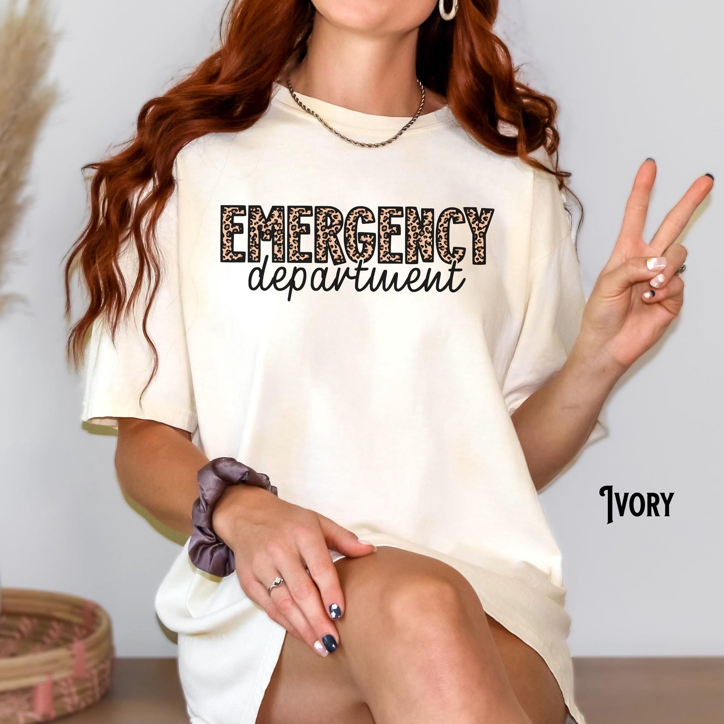Emergency Department T Shirt Leopard Print ER Tee Nurse Doctor Crew Team Medical Professional Hospital Gift Graphic Tee – Aesthetic Look · Perfect For Daily Wear