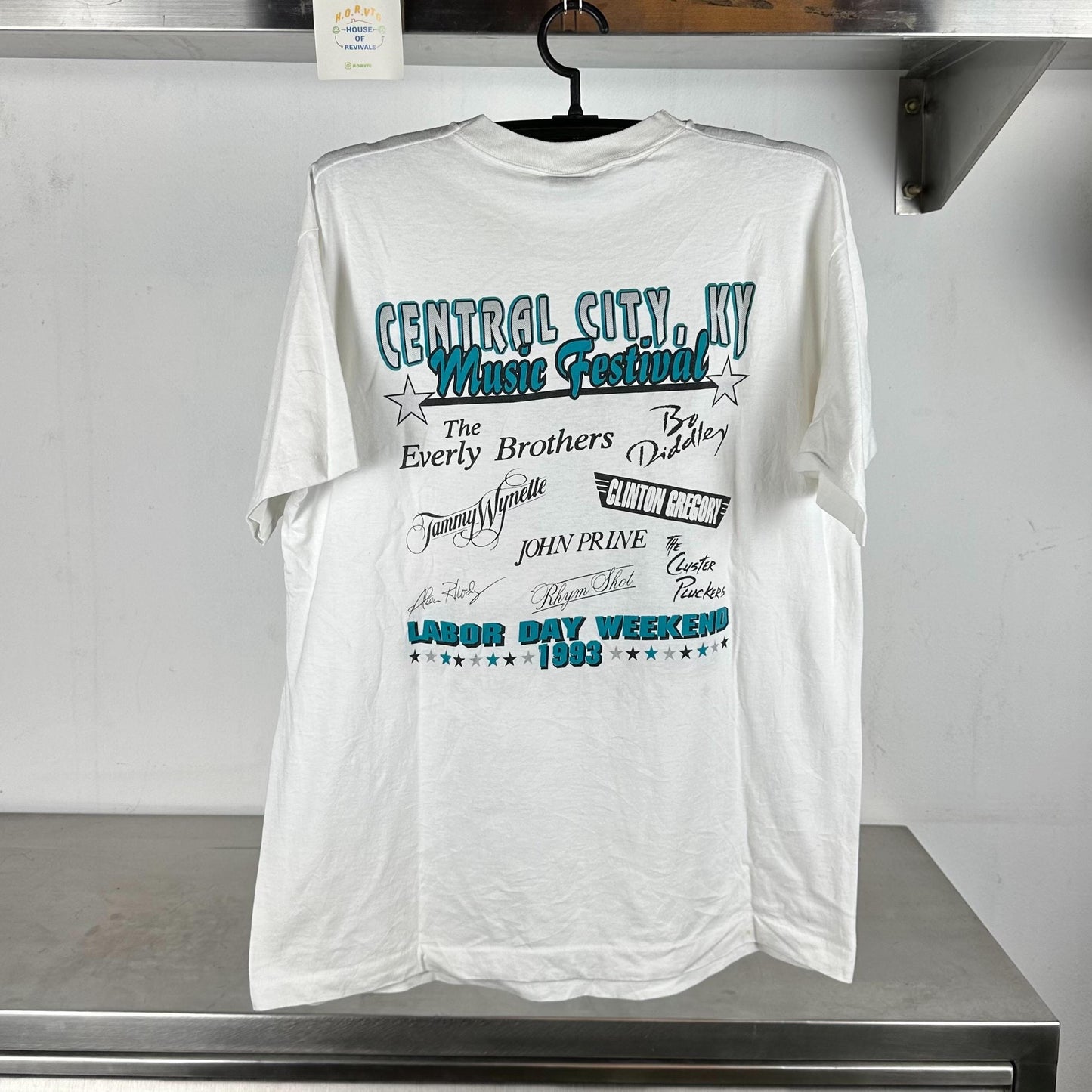 Vintage 1993 Central City Music Festival Concert John Prine The Everly Brothers single stitch T shirt Vintage Concert Tshirts John Prine Graphic Tee – Feel-Good Design · Trending Graphic Apparel