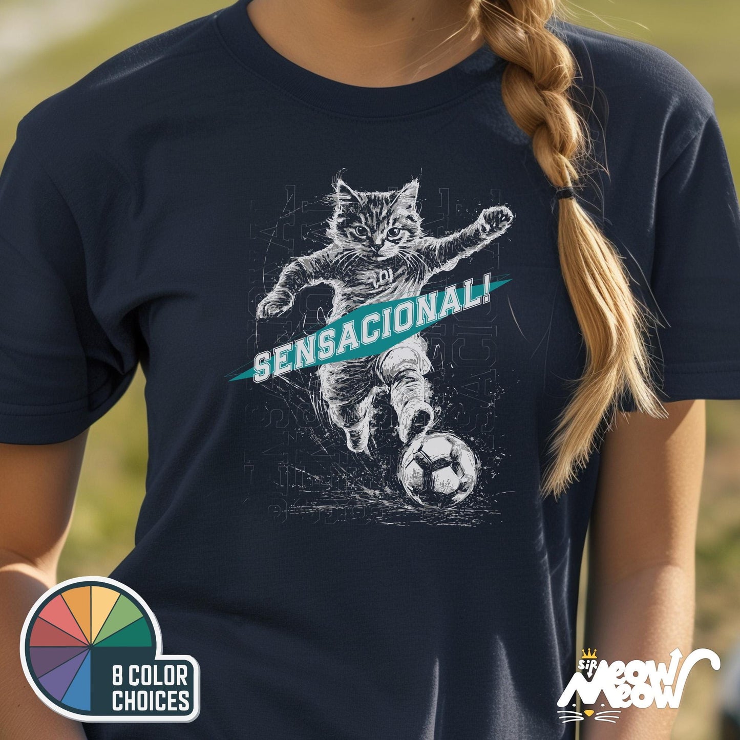 Soccer Cat Sensacional T Shirt Streetwear Soccer Cat Design Gift for Football Fans Cat Lovers Graphic Tee – Warm & Stylish · Top Pick For Any Outfit