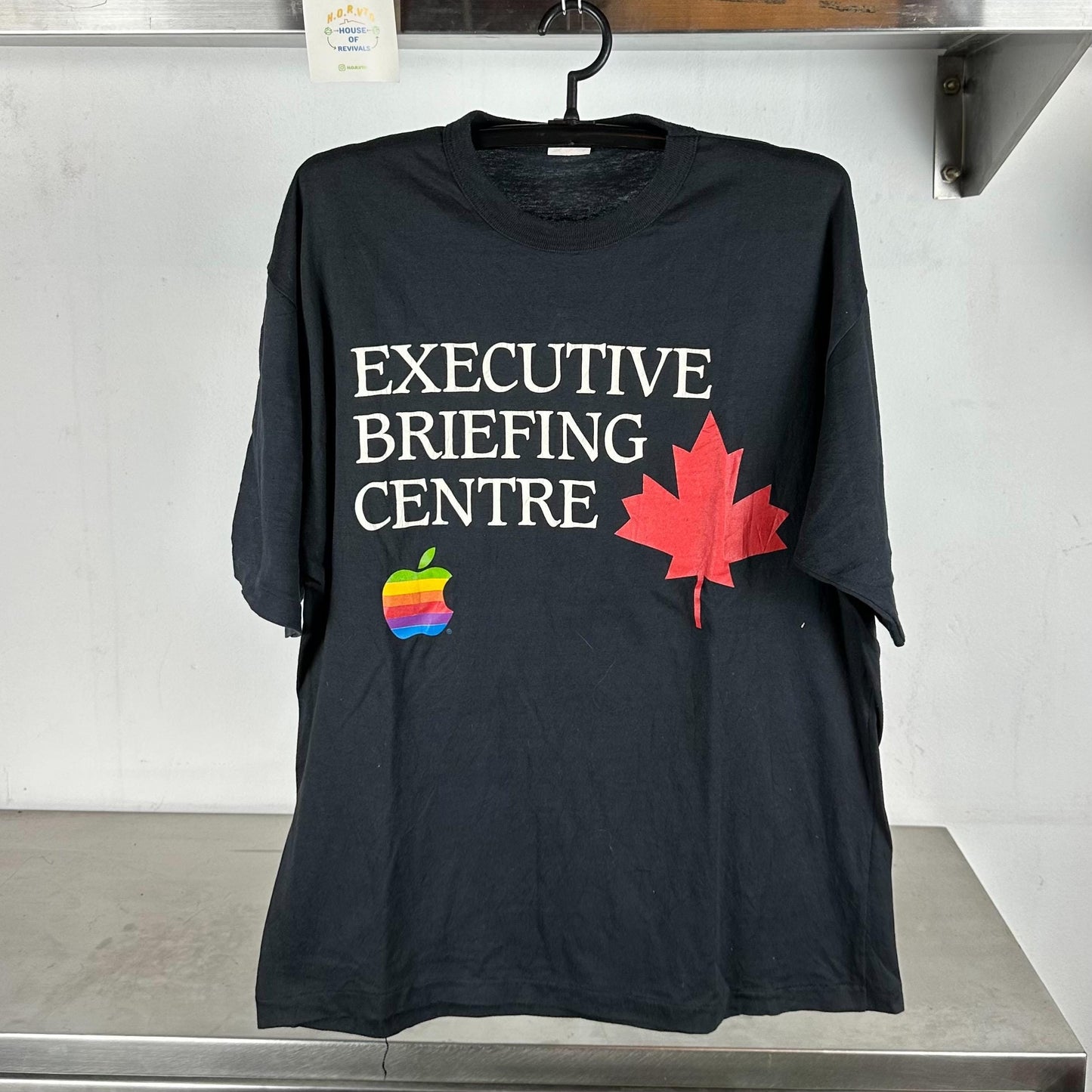 Vintage 80s Apple Rainbow Logo Executive Briefing Centre XL single stitch T shirt Vintage Apple Tshirts Apple Computer Tshirts Macintosh Graphic Tee – Everyday Comfort · Must-Have Style