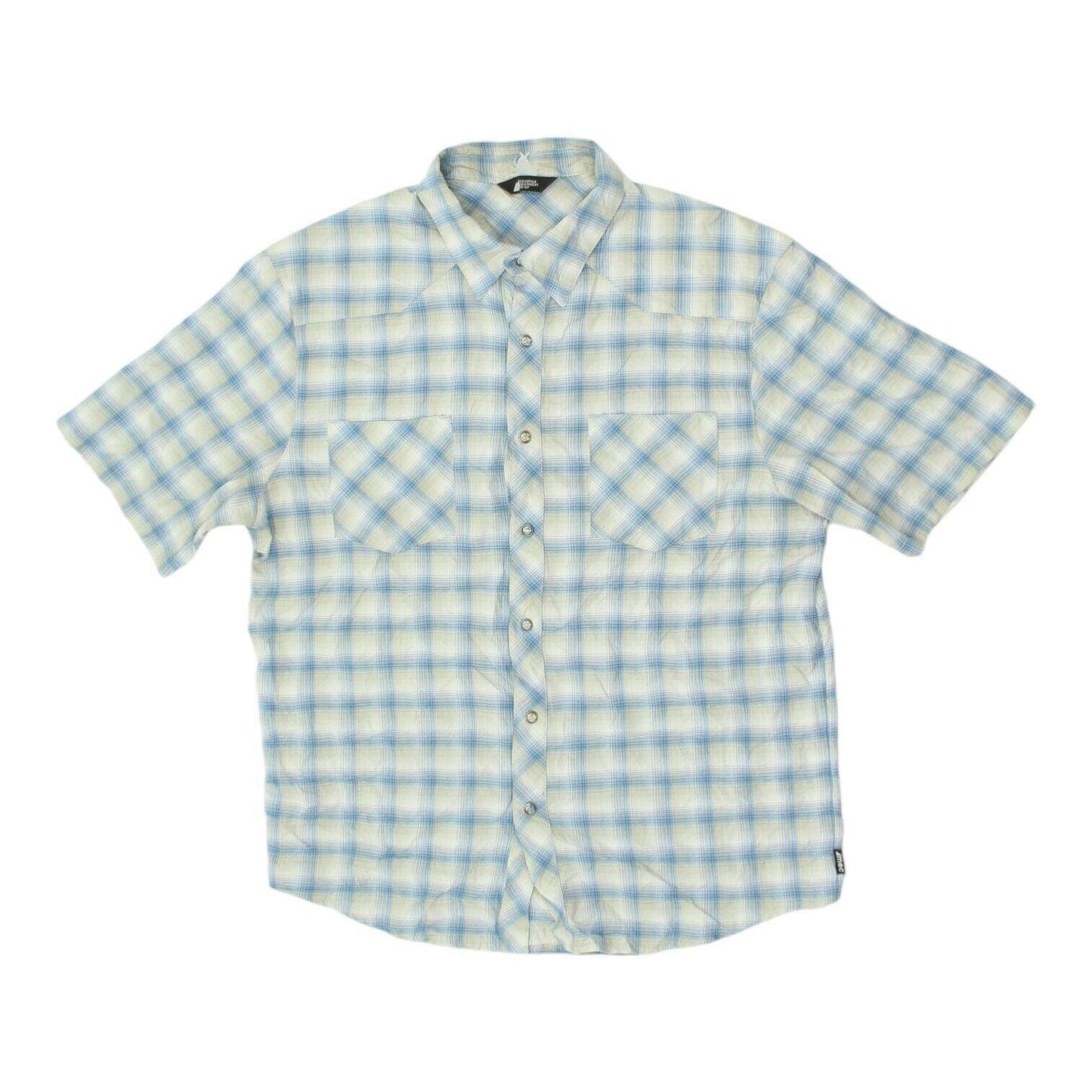 Mountain Equipment Mens Blue Beige Short Sleeve Button Up Shirt VTG Designer Graphic Tee – Premium Graphic · Trending Graphic Apparel