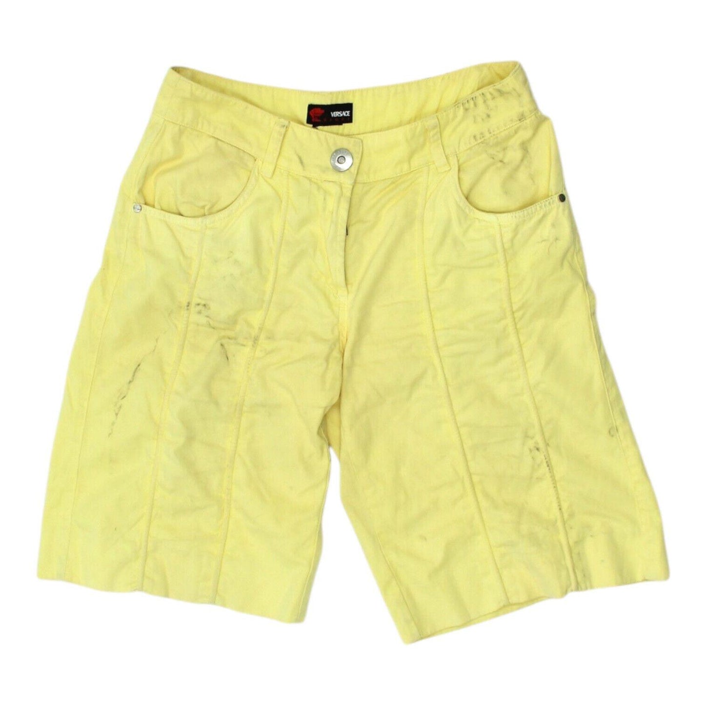 Versace Womens Yellow Shorts Vintage Luxury High End Designer VTG Graphic Tee – Easygoing Wear · Trending Graphic Apparel