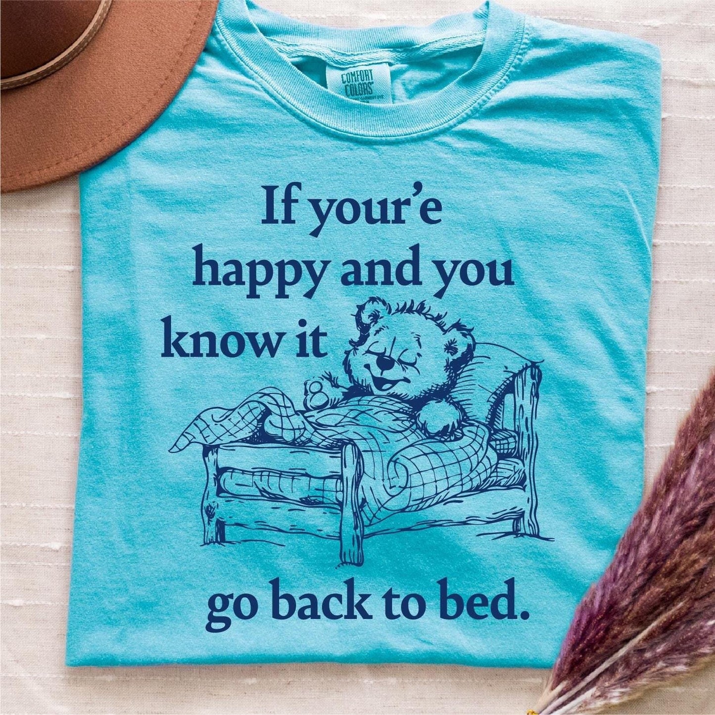 Go Back to Bed Shirt Teddy Bear Tee Nap Shirt Introvert Shirt Sleep Shirt Funny Sarcastic T shirt Y2K Clothing Graphic Tee – Bold Style · High-Quality Print